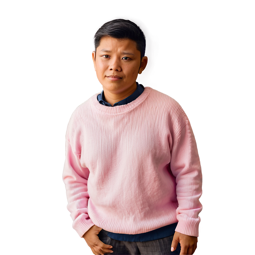 Casual Pink Sweater Png Jtg58