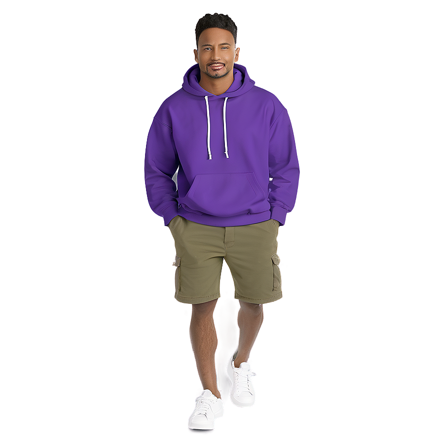 Casual Purple Hoodie Design Png Bci12