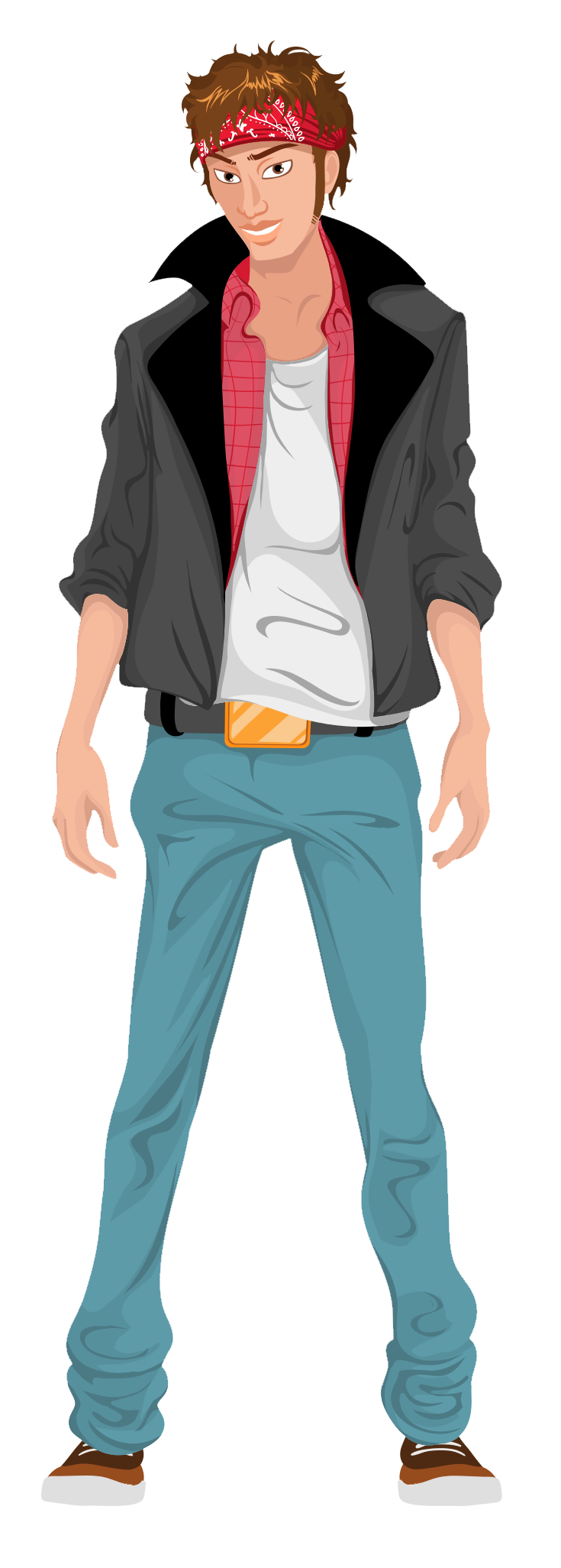 Casual Style Animated Young Man