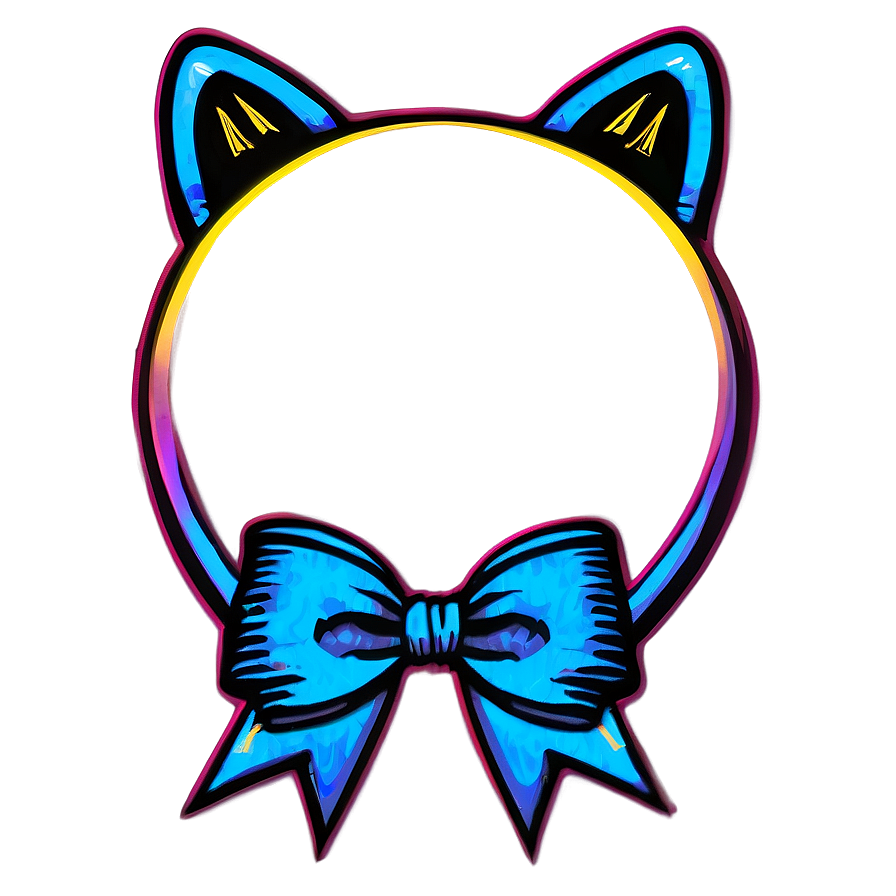 Cat Ear Ribbon Png Lrh32