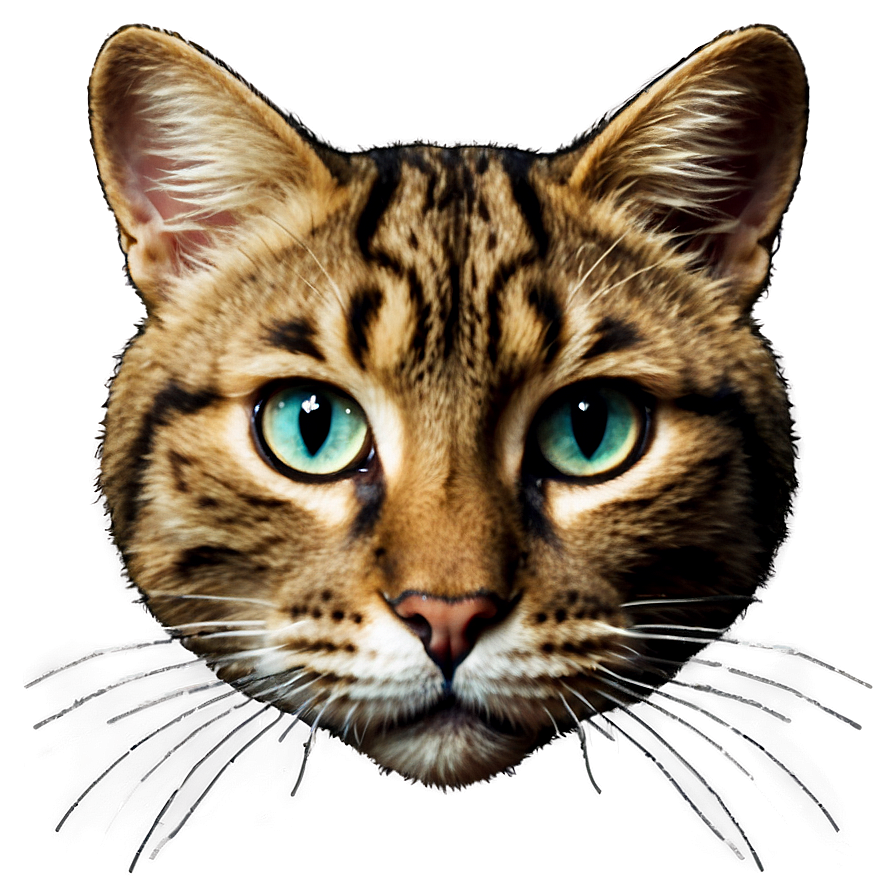 Cat Face With Whiskers Png 06122024