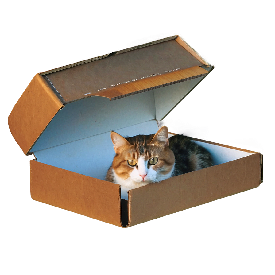 Cat In Box Png 05232024