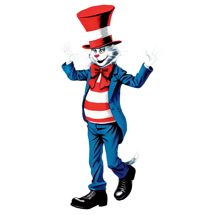 Cat In The Hat Graphic Png 75