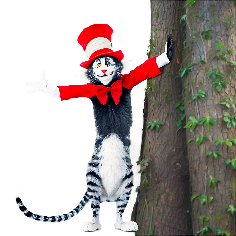 Cat In The Hat Pose Png 42