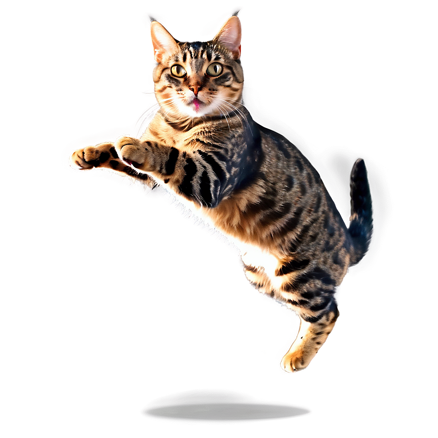 Cat Jumping Mid-air Png Ydr