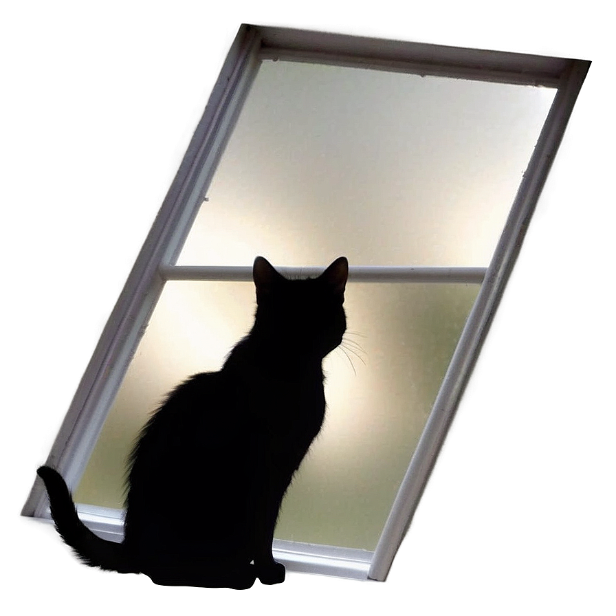 Cat Window Silhouette Png Pmr67