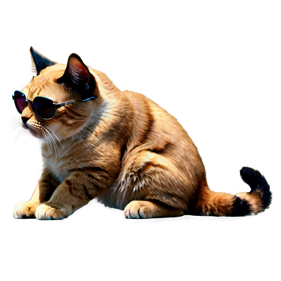 Cat With Sunglasses Png 06282024