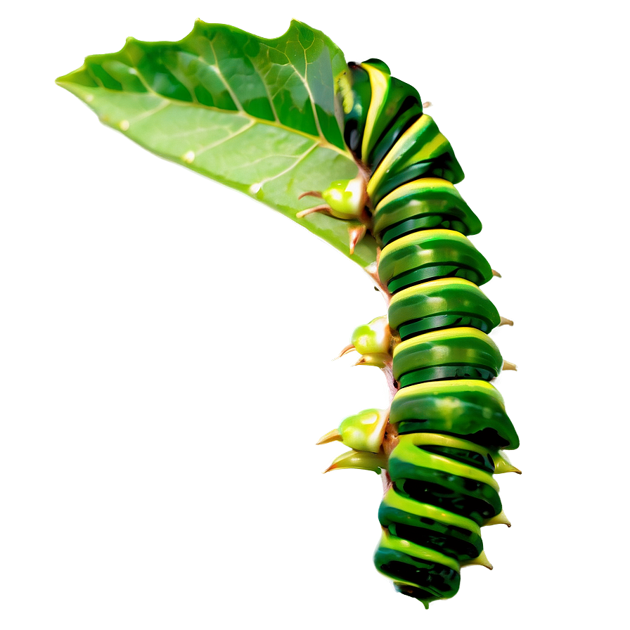 Caterpillar Eating Leaf Png Wor51