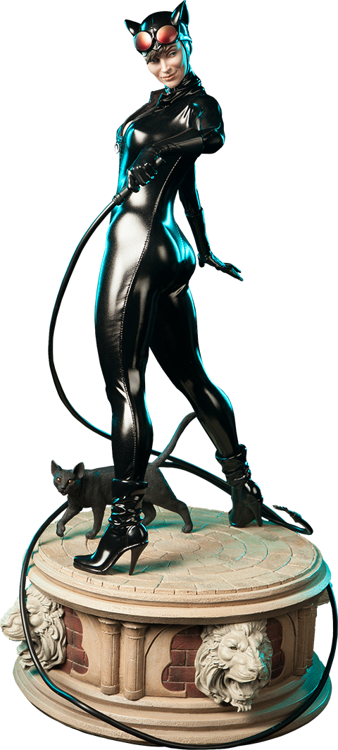 Catwoman Statuewith Whipand Cat