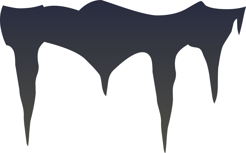 Cave Stalactites Silhouette