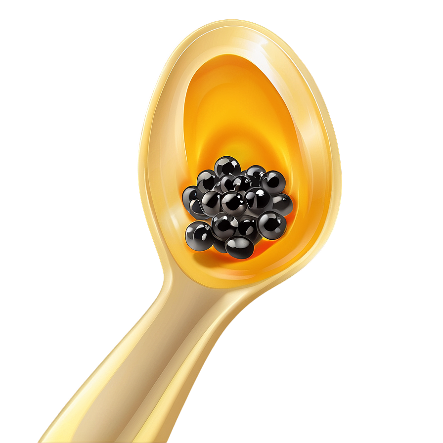 Caviar On Spoon Png Qjd30