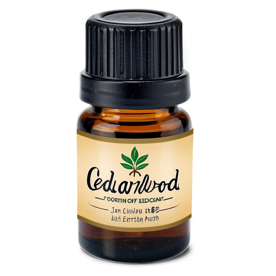 Cedarwood Essential Oil Png 06292024