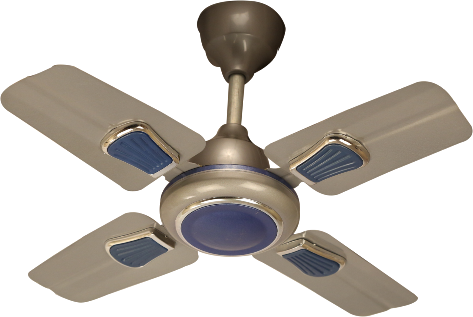 Ceiling Fanwith Blue Accents