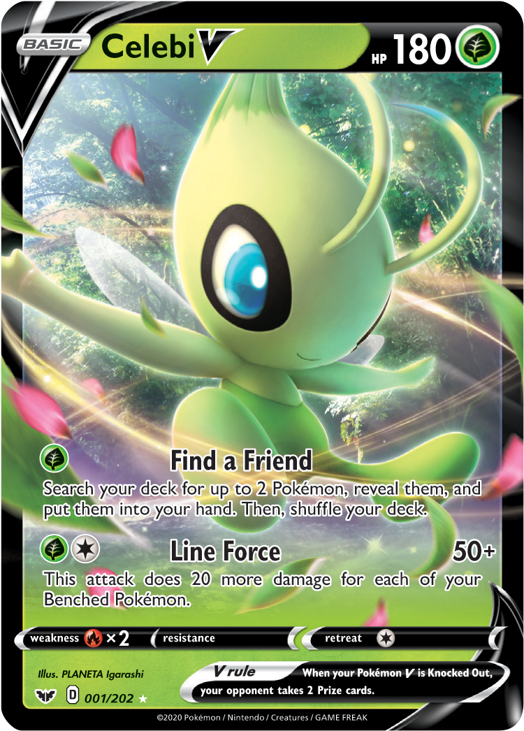 Celebi V Pokemon Card