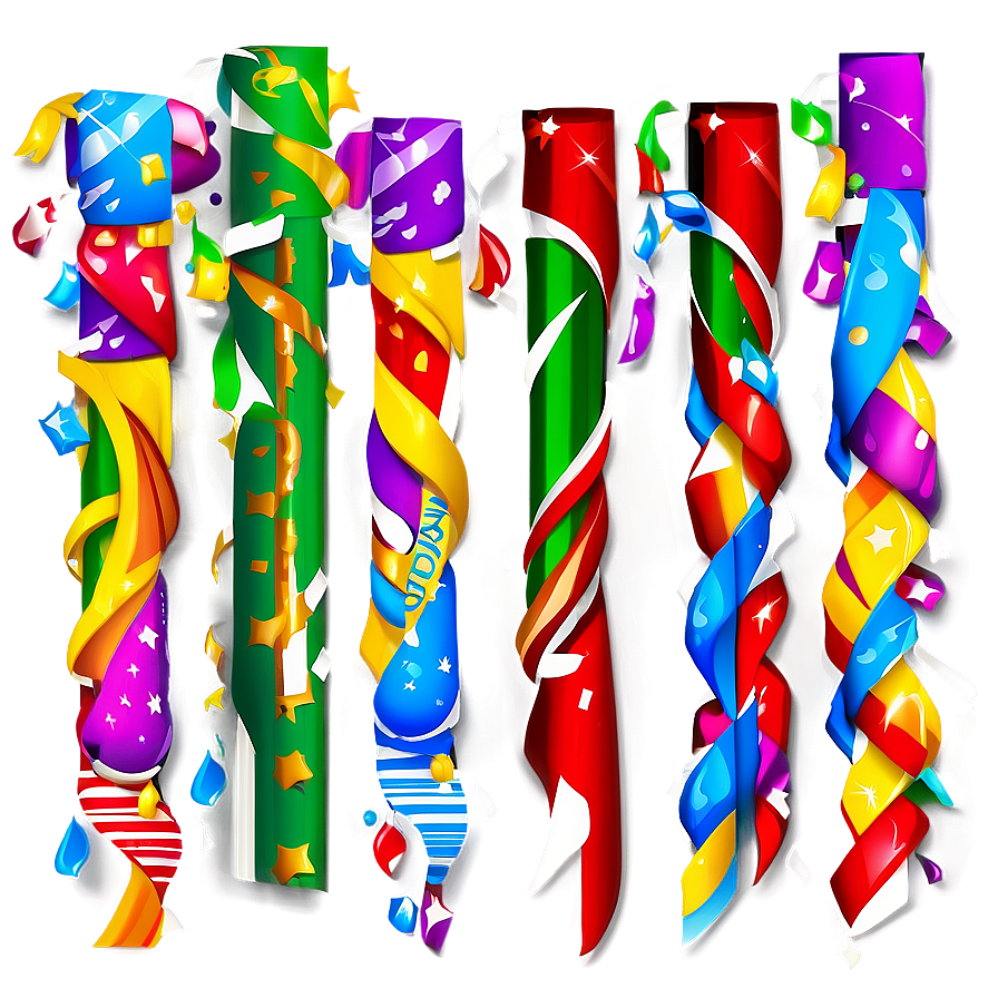 Celebration Streamers Clipart Png Nvs78