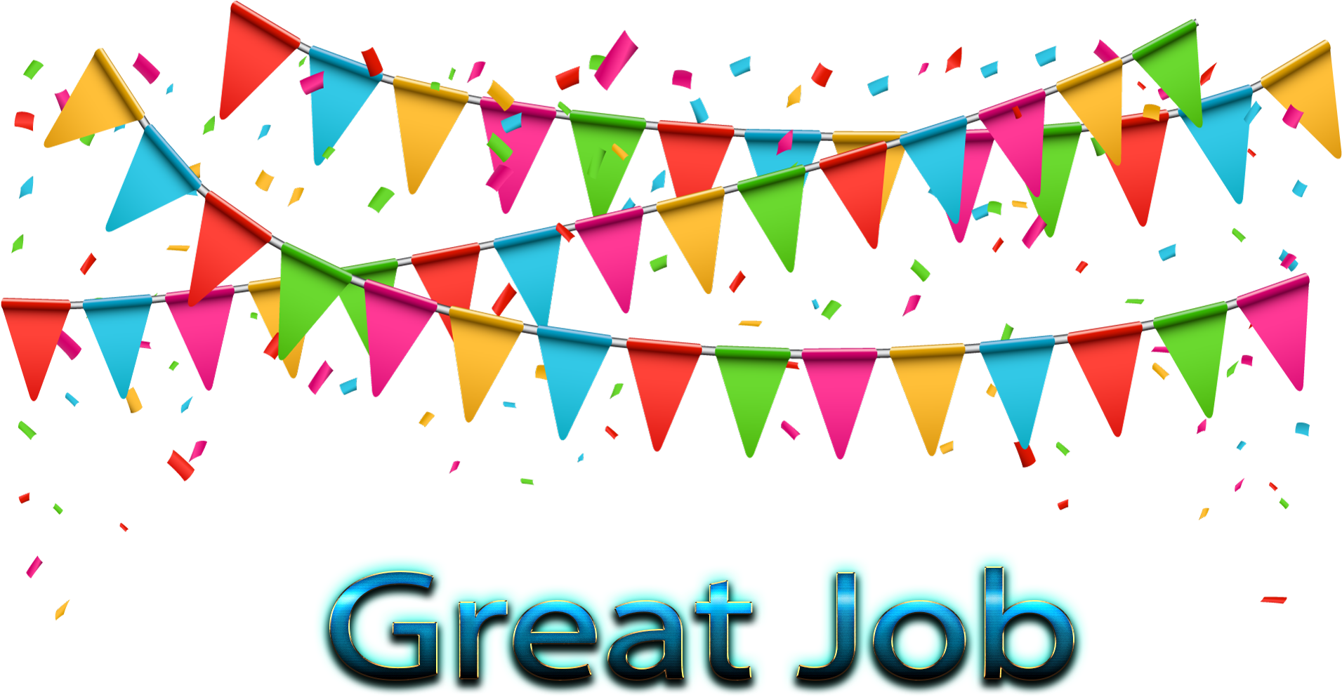 Celebratory Great Job Banner