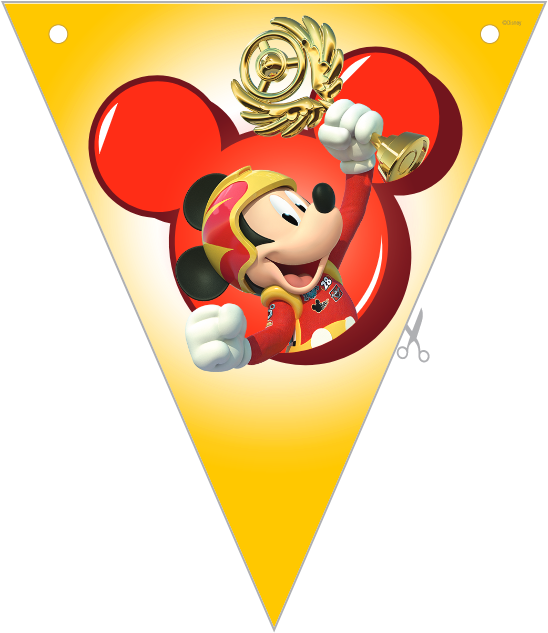 Celebratory Mickey Pennant Banner