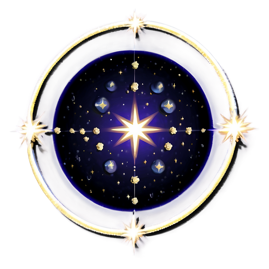 Celestial Star Circle Png 33