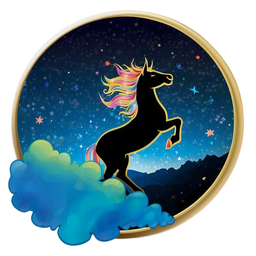 Celestial Unicorn Silhouette Png Gys