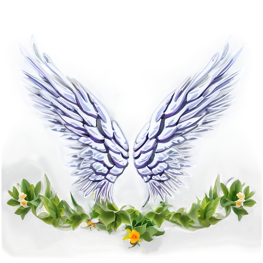 Celestial White Wings Outline Png 55