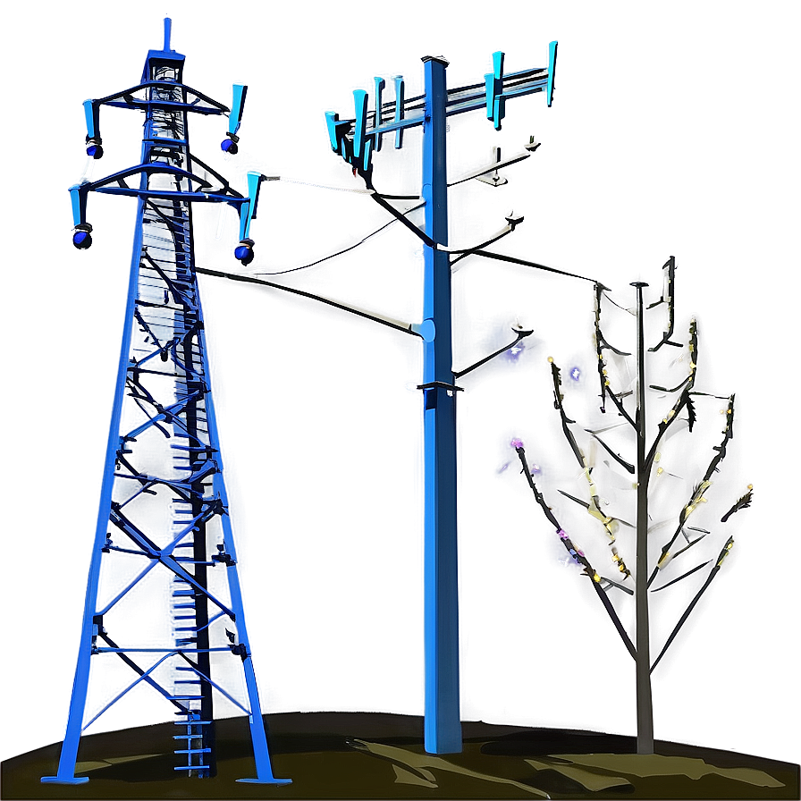 Cell Tower On Hill Png Jgt60