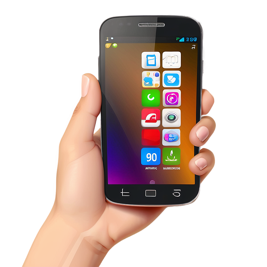 Cellphone With Touch Screen Png 30