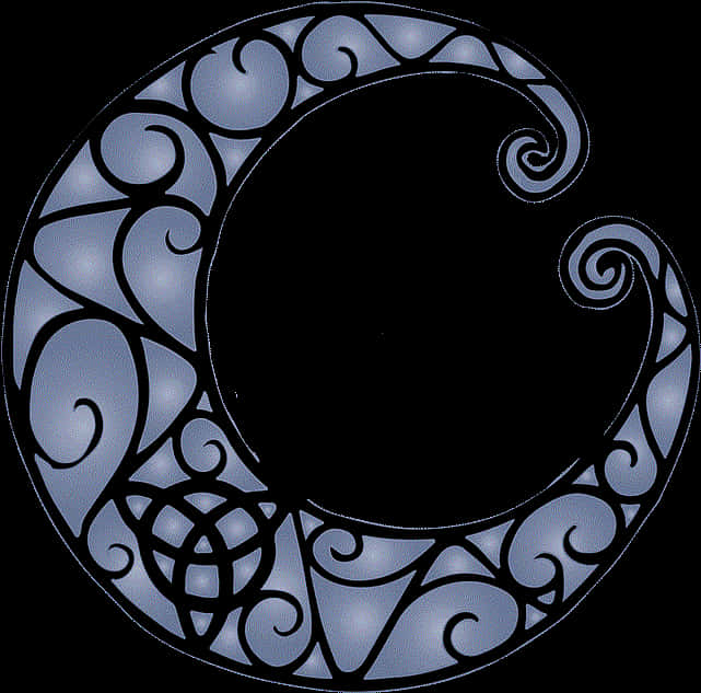 Celtic Crescent Moon Design