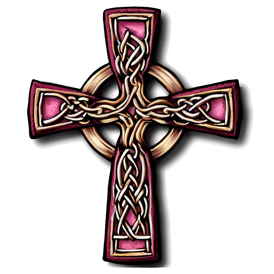 Celtic Cross In Heart Shape Png Cyr81