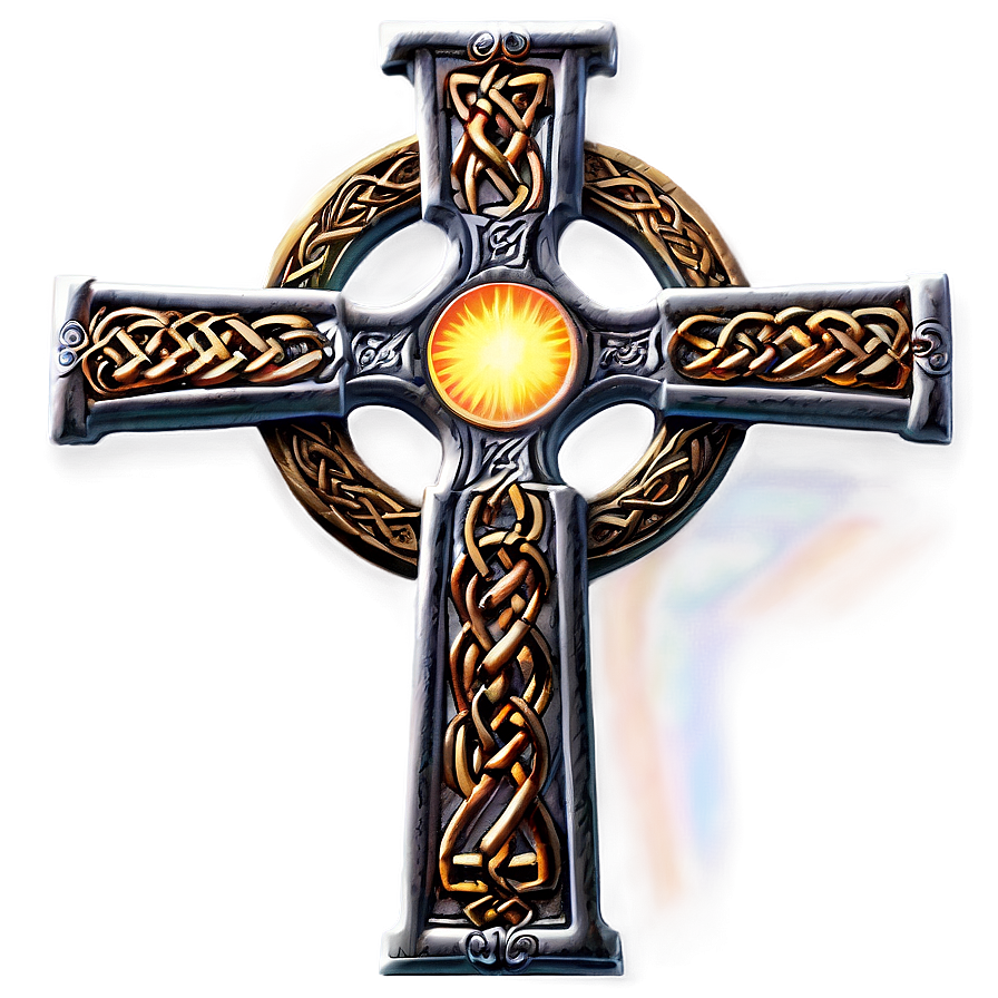 Celtic Cross With Holy Light Png Cea55