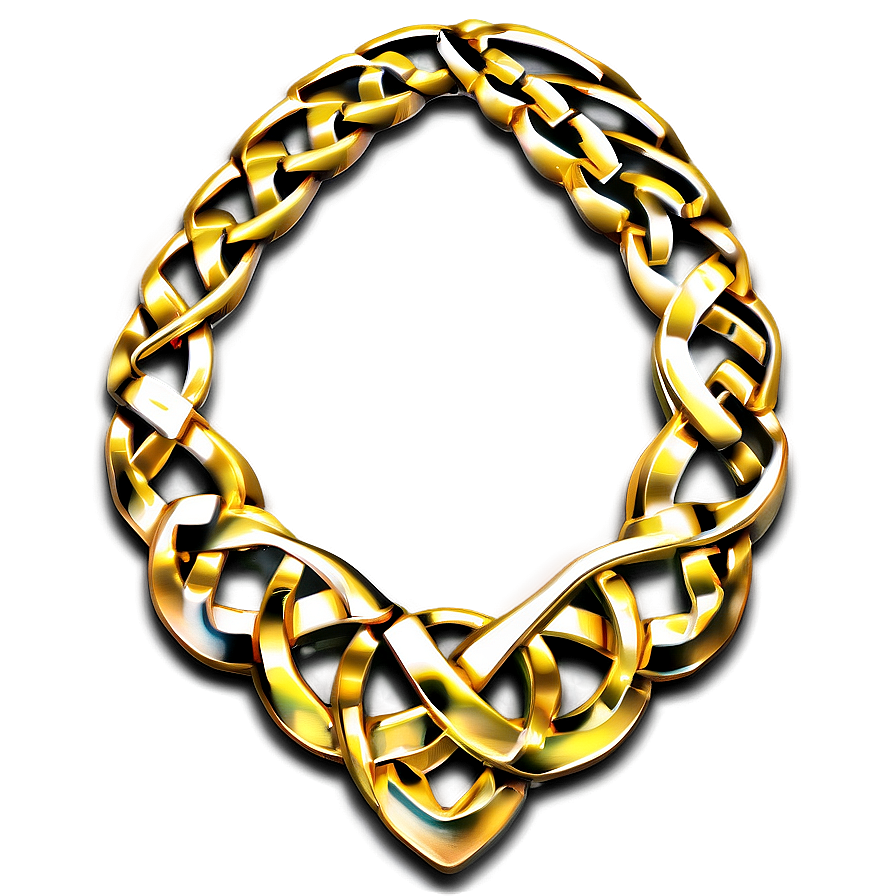 Celtic Gold Necklace Png 42