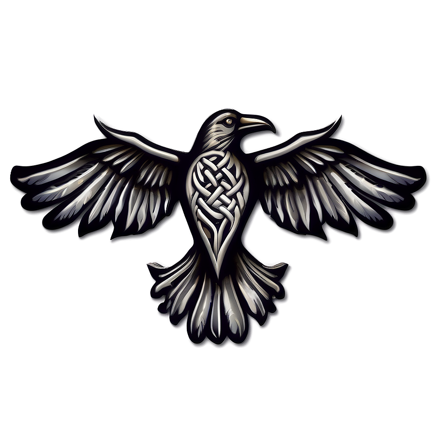 Celtic Raven Symbol Png 06122024