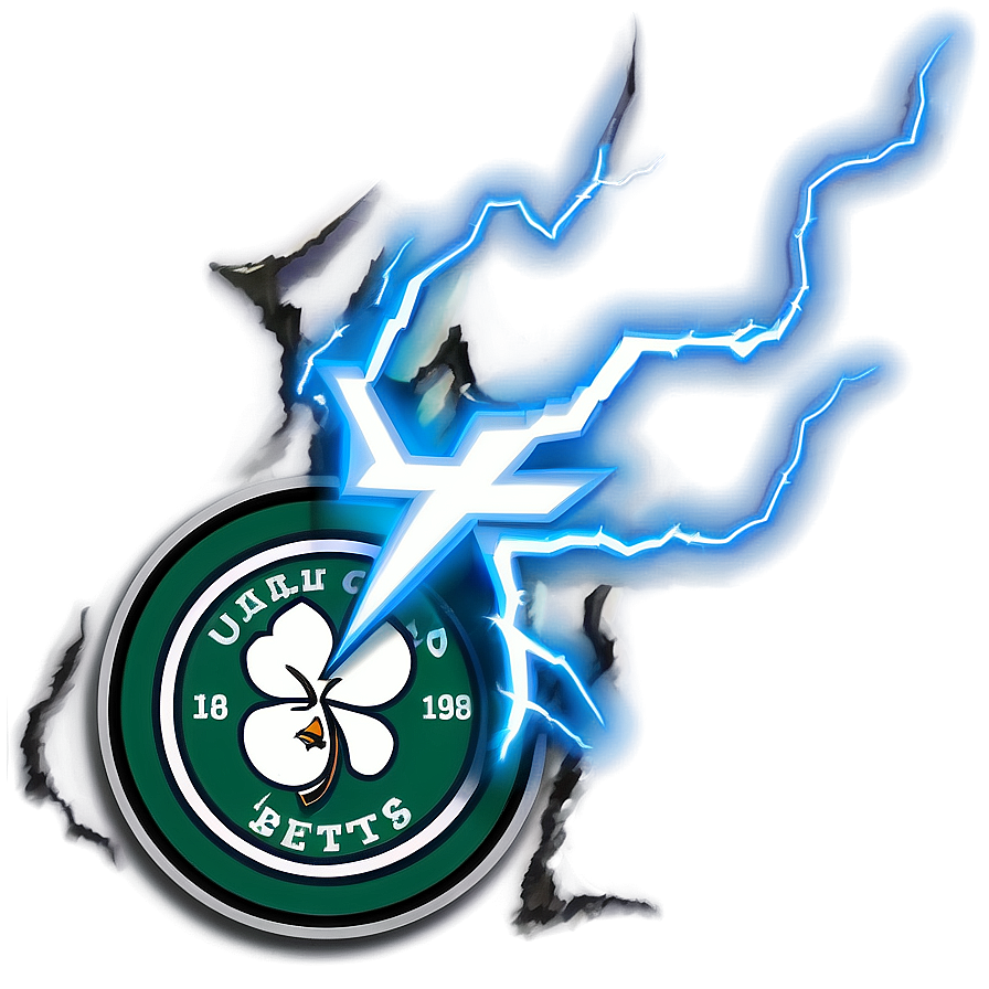 Celtics Logo With Lightning Png 05252024