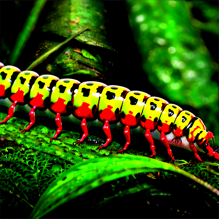 Centipede In Rainforest Png Awh