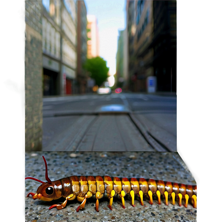 Centipede In Urban Environment Png 58