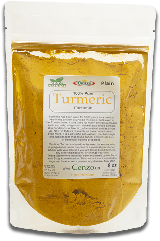 Cenzo100 Percent Pure Turmeric Package