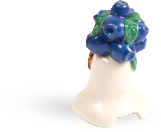 Ceramic Blueberry Decorative Bell