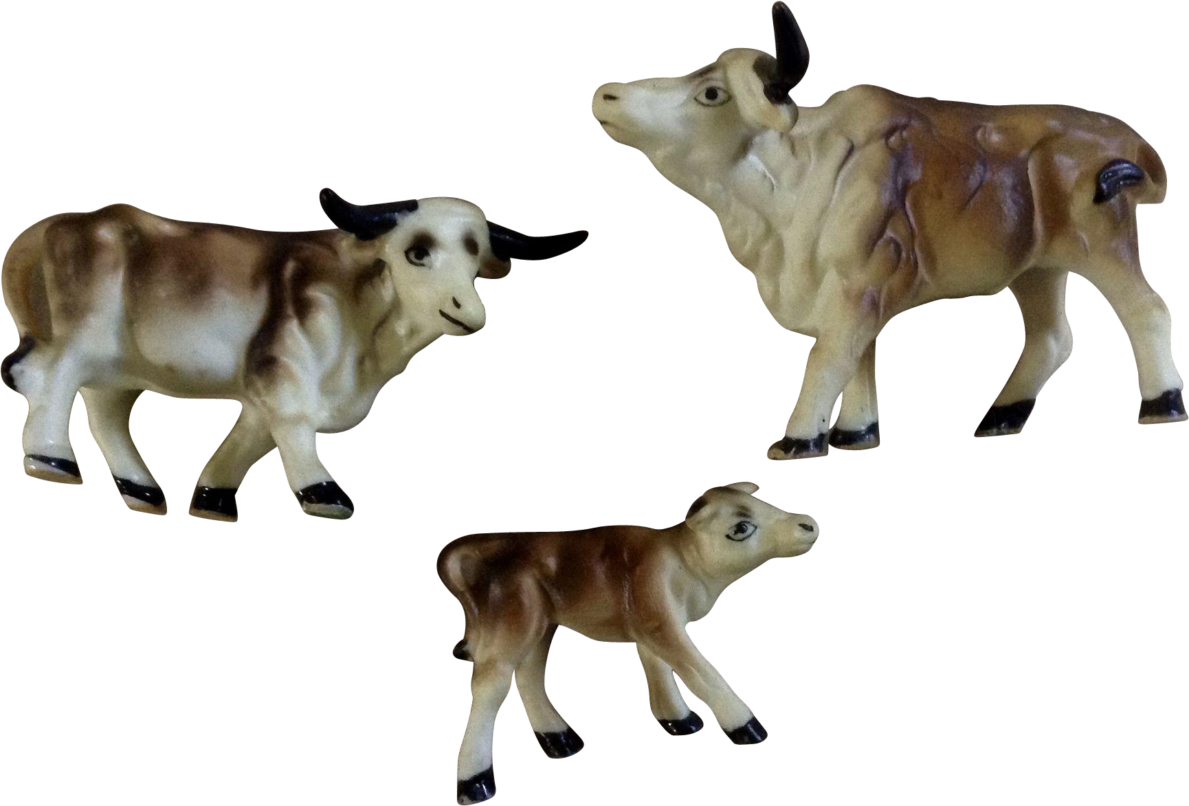 Ceramic Cowand Calf Figurines