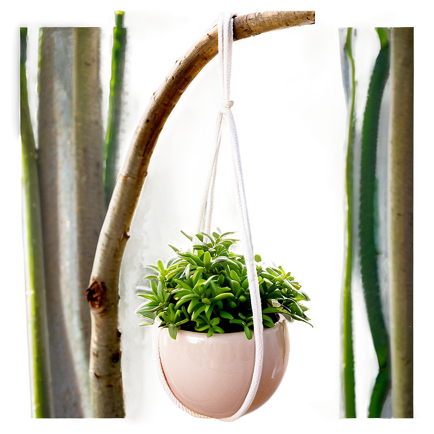 Ceramic Hanging Plant Png Pqa