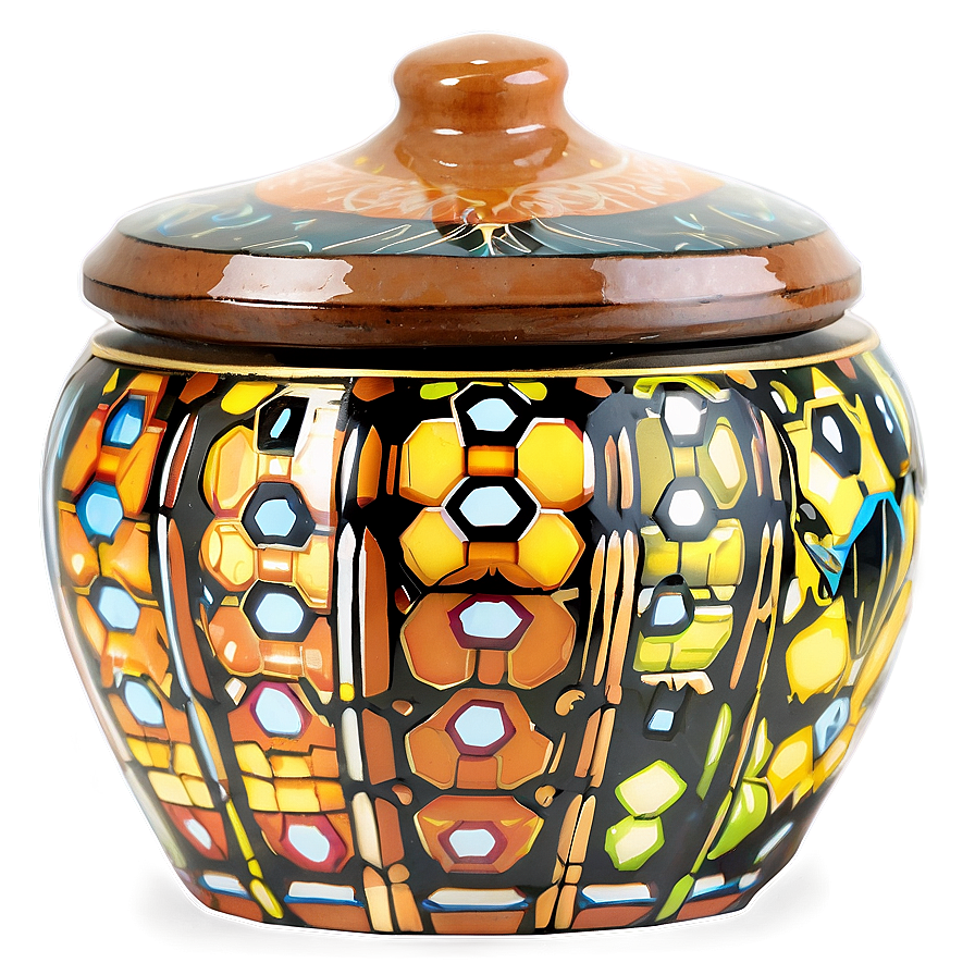 Ceramic Honey Pot Png 06292024