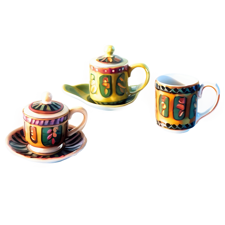 Ceramic Tea Cup Set Png Ouj74