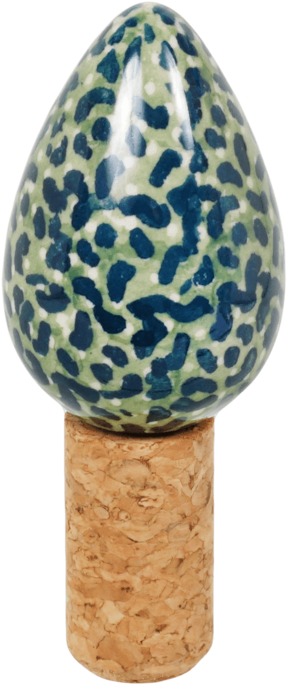 Ceramic Teardrop Cork Stopper