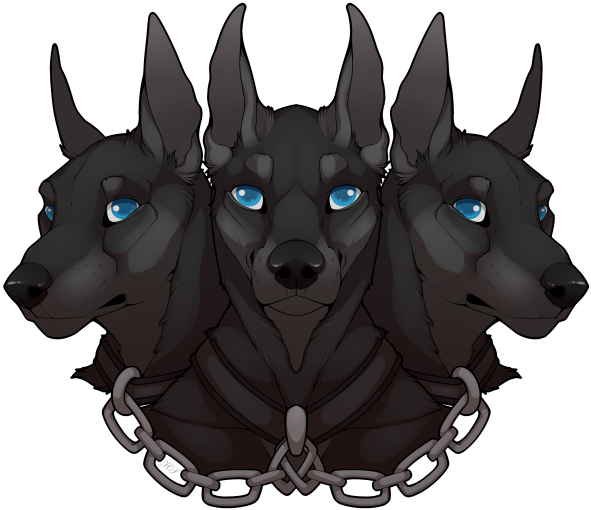 Cerberus Mythical Three Headed Dog