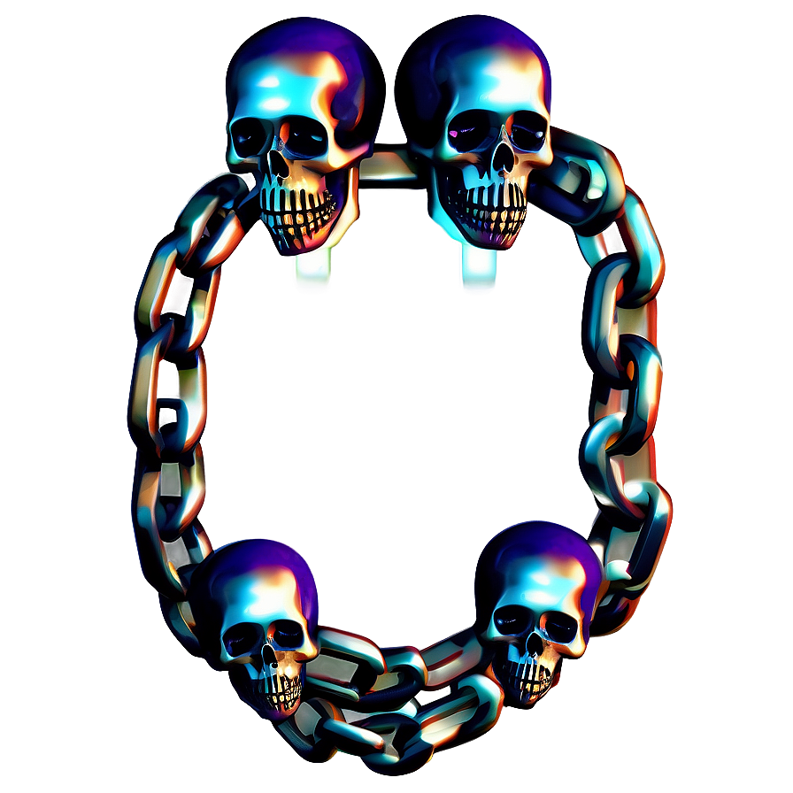 Chain Of Skulls Png 86