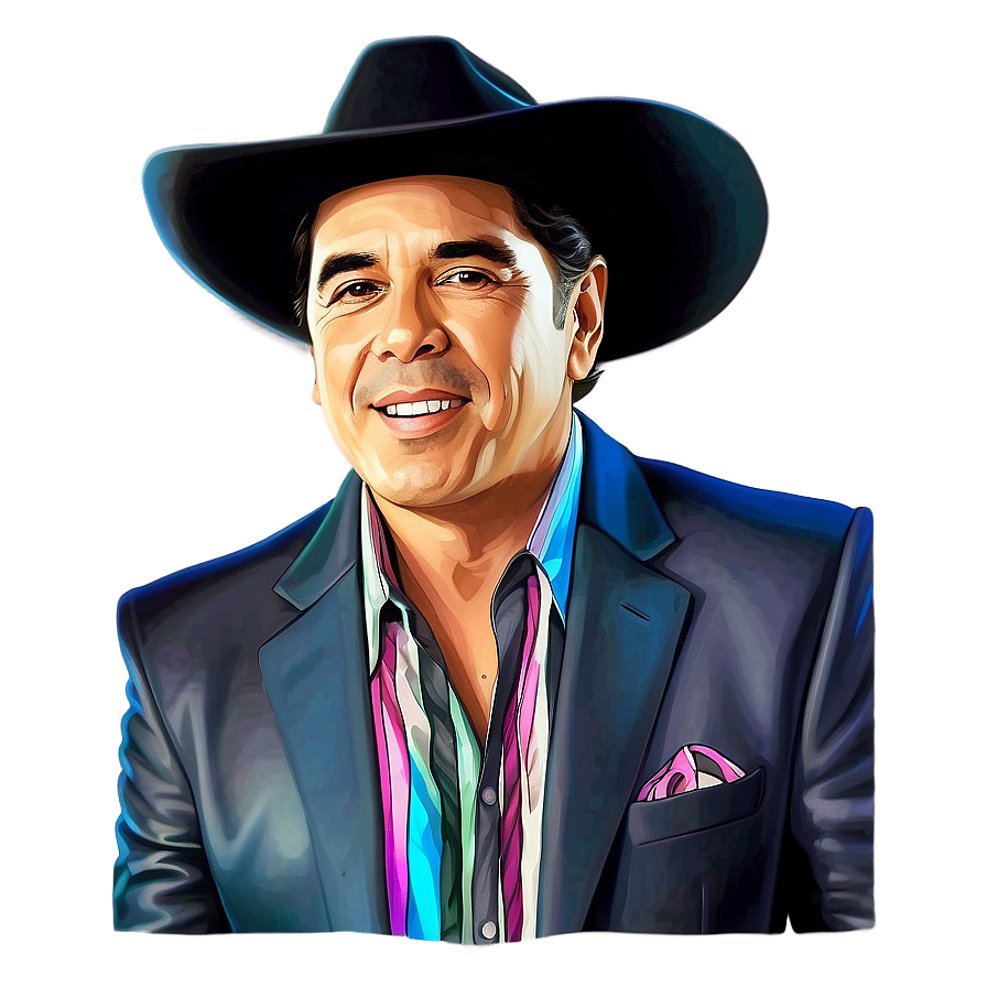 Chalino Sanchez Colorful Illustration Png Clo