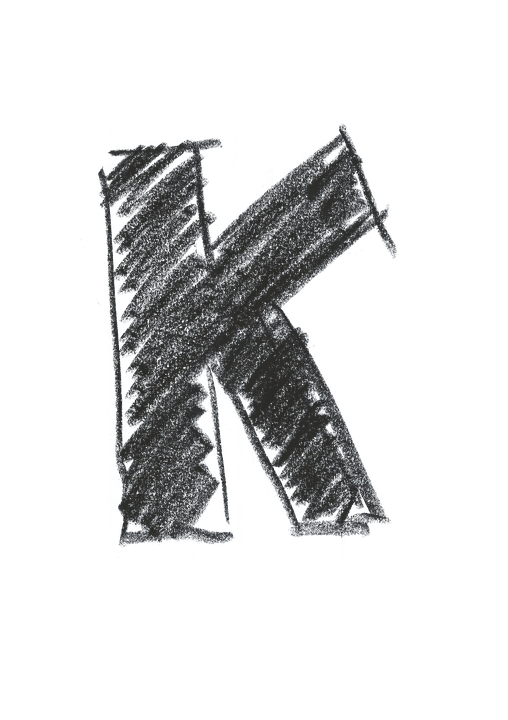 Chalk Style Letter K