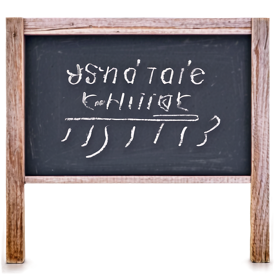 Chalkboard Sign Png 18