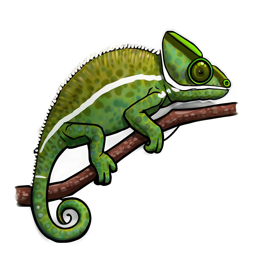 Chameleon In Natural Habitat Png 06242024