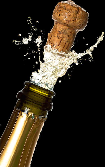 Champagne Cork Popping