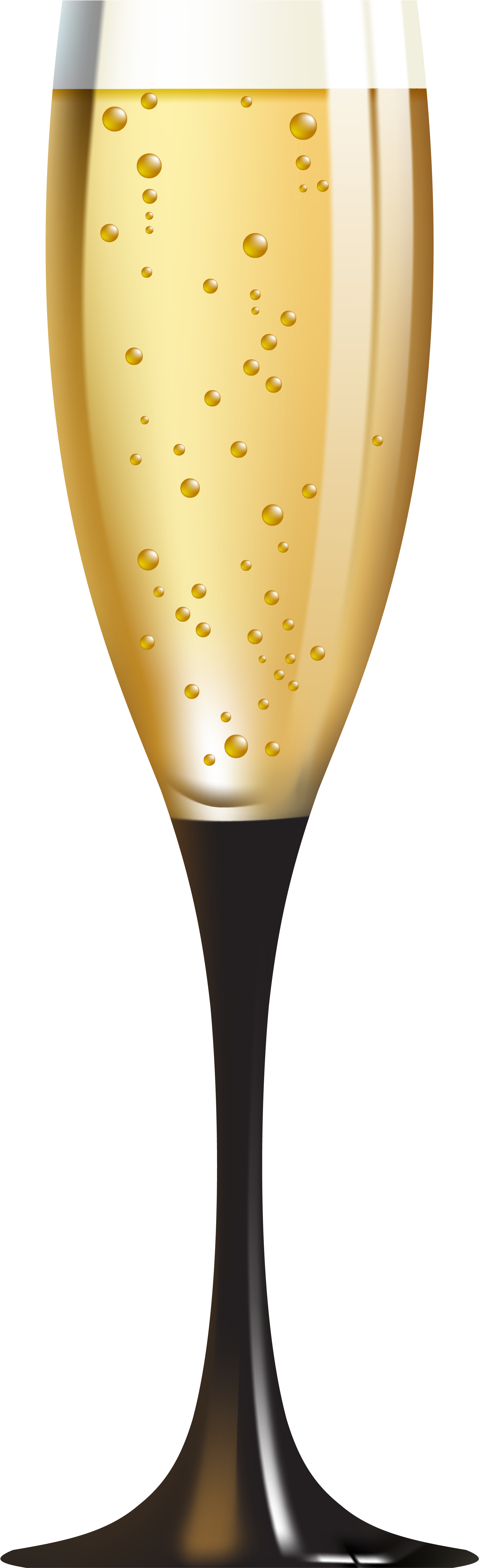 Champagne Flute Glass Bubbles