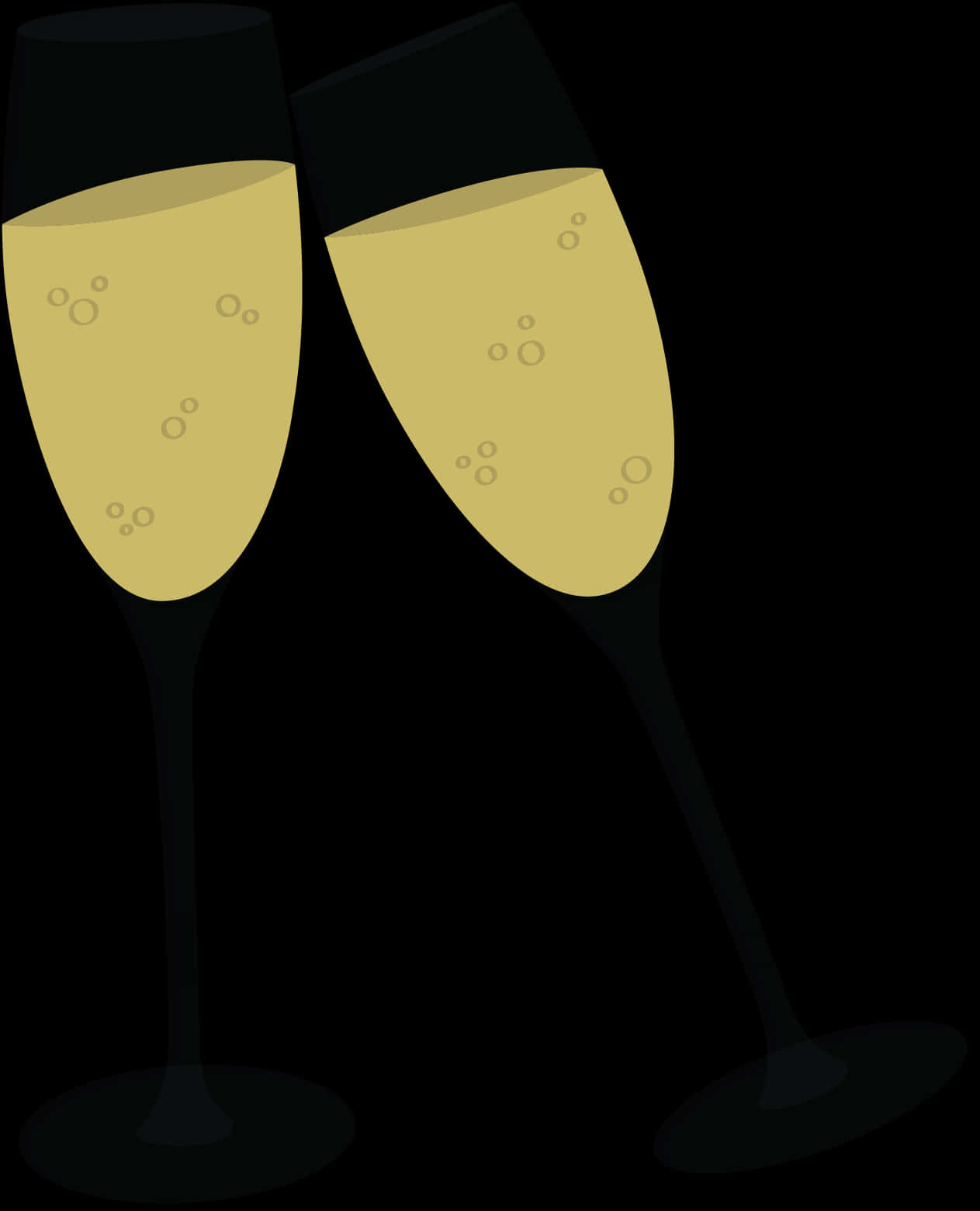 Champagne Toast Vector Illustration